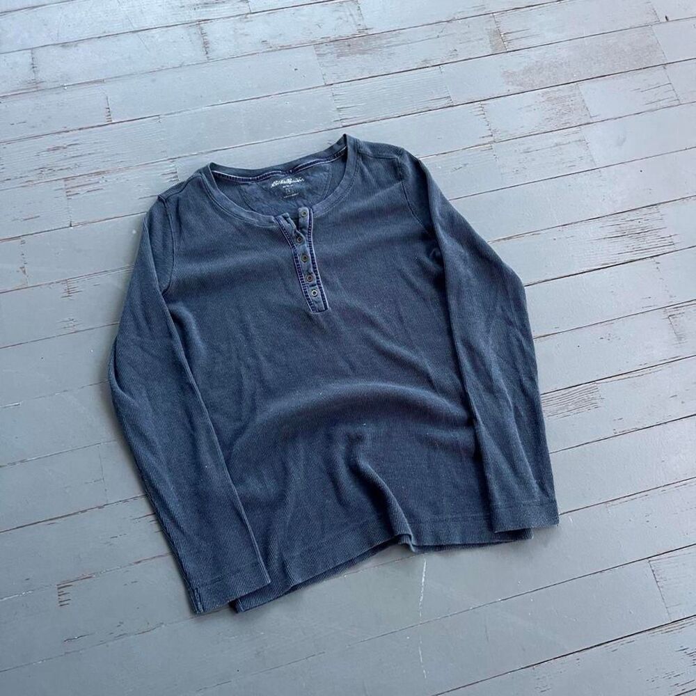 Eddie Bauer Old Money Y2K Henley Longsleeve